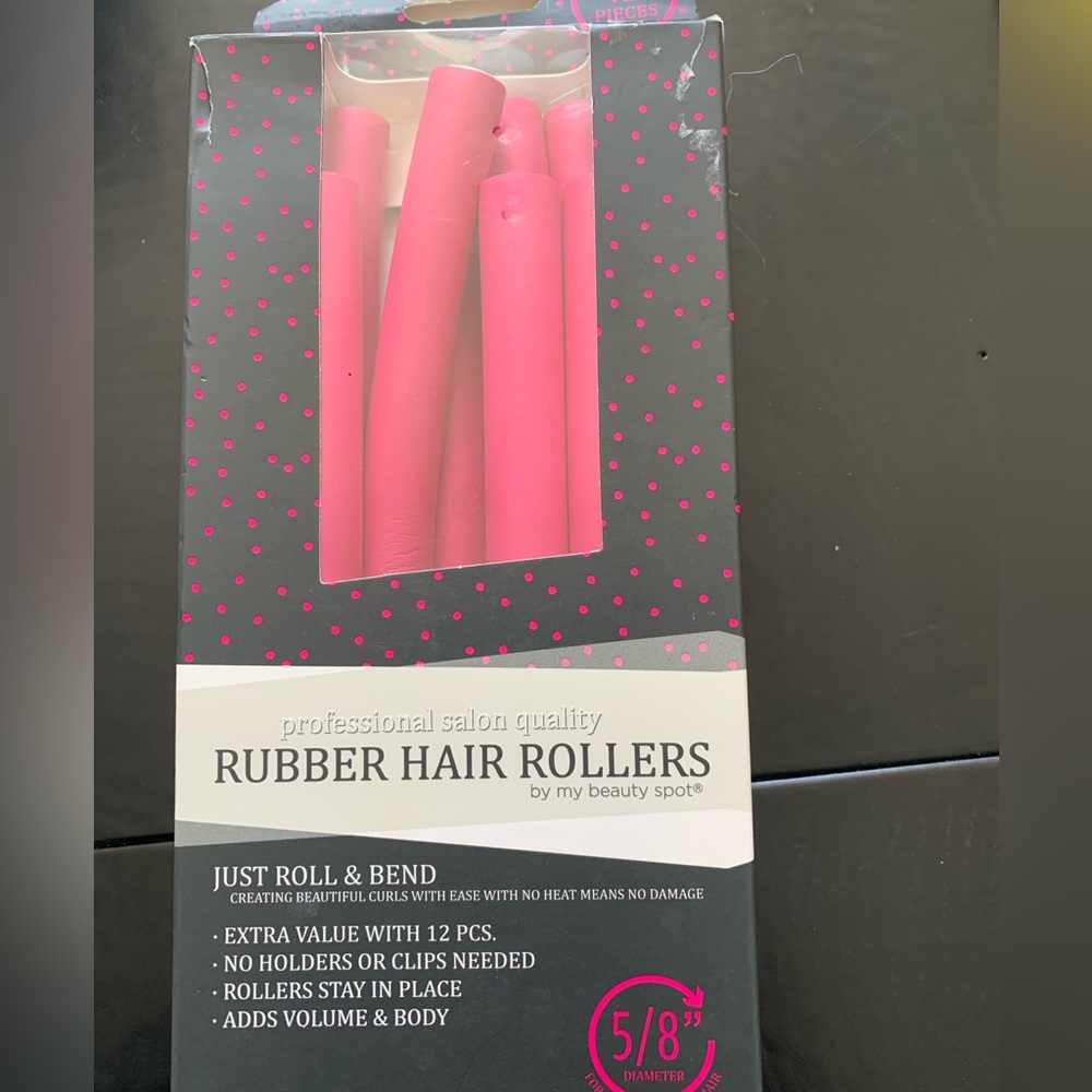 NWOT Salon quality Rubber Hair Rollers